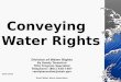 Conveying   Water Rights