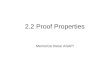 2.2 Proof Properties