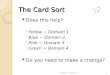 The Card Sort