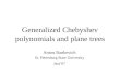 Generalized Chebyshev polynomials and plane trees