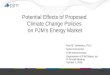 Potential Effects of Proposed  Climate Change Policies  on PJM’s Energy Market