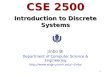 CSE 2500 Introduction to Discrete Systems