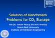 Solution of Benchmark Problems for CO 2  Storage