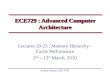 ECE729 : Advanced Computer Architecture