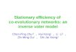 Stationary efficiency of  co-evolutionary networks: an inverse voter model