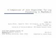 A Comparison of Join Algorithms for Log Processing in  MapReduce