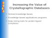 Increasing the Value of Crystallographic Databases