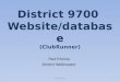 District 9700  Website/database (ClubRunner)