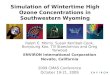 Simulation of Wintertime High Ozone Concentrations in Southwestern Wyoming