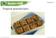 Tropical granola bars