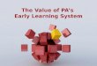 The Value of  PA’s Early  Learning System