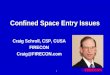 Confined Space Entry Issues