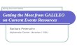 Getting the Most from GALILEO on Current Events Resources