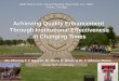 Achieving Quality Enhancement  Through Institutional Effectiveness in Changing Times