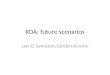 RDA: future scenarios