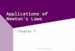 Applications of Newton’s Laws