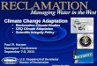 Climate Change Adaptation Reclamation Climate Studies CEQ Climate Adaptation