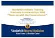 Vanderbilt Athletic Training Graduate Assistantships 2008 “Team-up with the Commodores!”