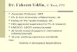 Dr. Faheem Uddin,  C. Text., FTI