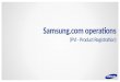 Samsung  operations (PVI -  Product Registration )