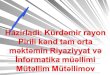 Hazirladi :  K ürdəmir rayon Pirili kənd tam orta məktəmin Riyaziyyat və İnformatika müəllimi