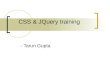 CSS & JQuery training