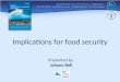 Implications for  food security