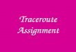 Traceroute Assignment