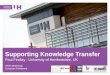 Supporting Knowledge Transfer Paul Findlay - University of Hertfordshire, UK STOA Workshop
