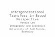 Intergenerational Transfers in Broad Perspective