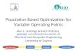 Population Based Optimization for Variable Operating Points