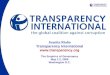 Juanita R i año Transparency International transparency