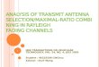 ANALYSIS OF TRANSMIT ANTENNA SELECTION/MAXIMAL-RATIO COMBINING IN RAYLEIGH FADING CHANNELS
