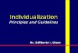 Individualization Principles and Guidelines