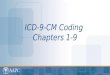 ICD-9-CM Coding  Chapters 1-9