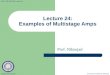Lecture 24: Examples of Multistage Amps