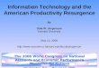 Information Technology and the American Productivity Resurgence