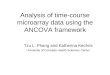 Analysis of time-course microarray data using the ANCOVA framework