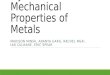 Dynamic Mechanical Properties of Metals