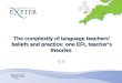 The complexity of language teachers’ beliefs and practice: one EFL teacher’s theories  Li  Li