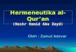 Hermeneutika al-Qur’an (Nashr Hamid Abu Zayd)