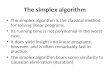 The simplex algorithm