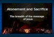 Atonement and Sacrifice