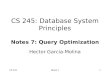 CS 245: Database System Principles Notes 7: Query Optimization