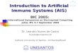 Introduction to Artificial Immune Systems (AIS)