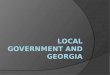 Local Government and Georgia