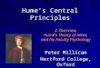 Hume’s Central Principles