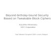 Beyond-birthday-bound Security Based on Tweakable Block Ciphers