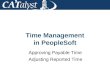 Time Management in PeopleSoft