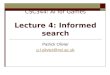 CSC344: AI for Games Lecture 4: Informed search